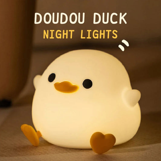 DuckDream: Soft Silicone Night Light for Kids