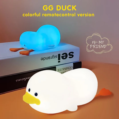 DuckDream: Soft Silicone Night Light for Kids