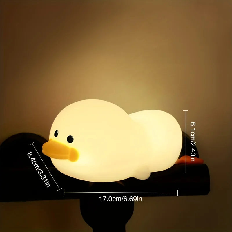 DuckDream: Soft Silicone Night Light for Kids