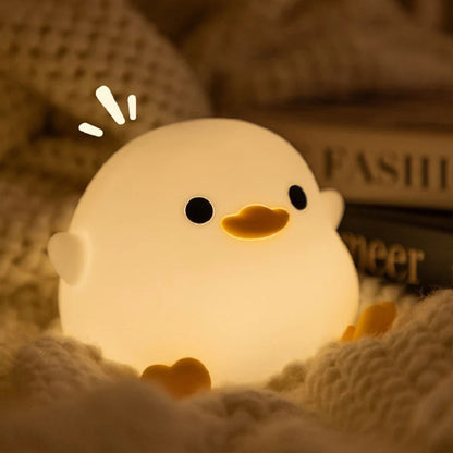 DuckDream: Soft Silicone Night Light for Kids